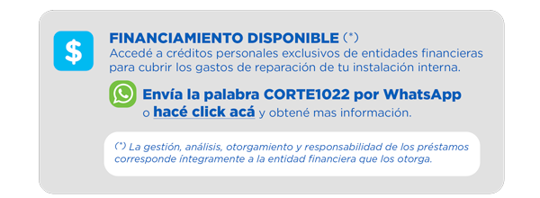 FINANCIAMIENTO DISPONIBLE