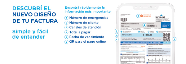 DESCUBRrÍ EL NUEVO DISEÑO DE TU FACTURA