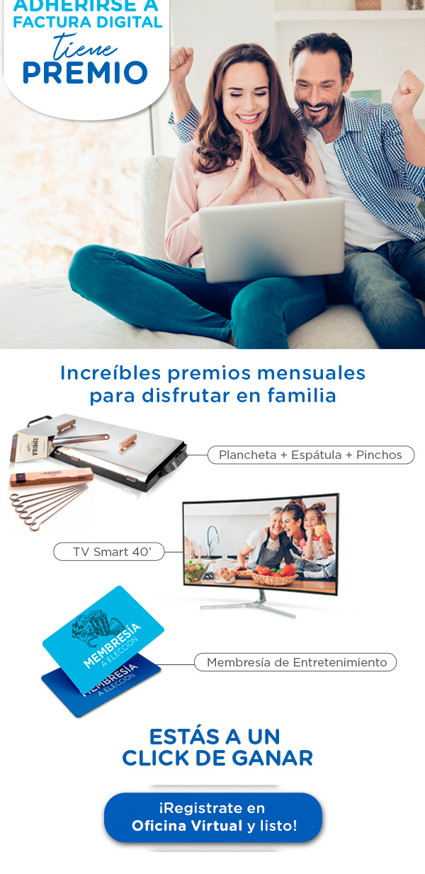 Adherirse a la Factura Digital tiene premio