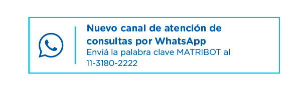 Nuevo canal de atención de consultas por WhatsApp 