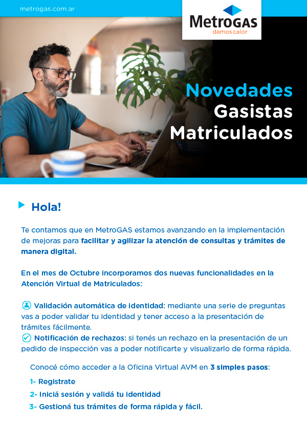 Novedades Gasistas Matriculados