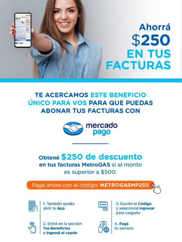 Ahorrá $250 EN TUS FACTURAS