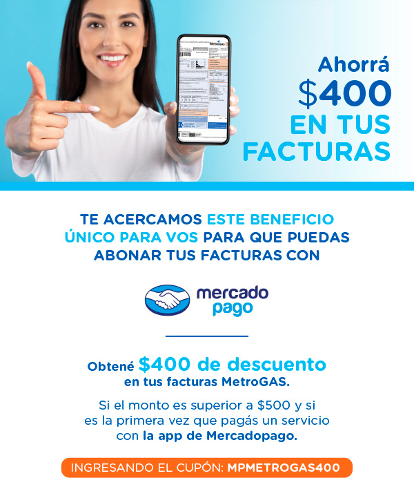 Ahorrá $400 EN TUS FACTURAS