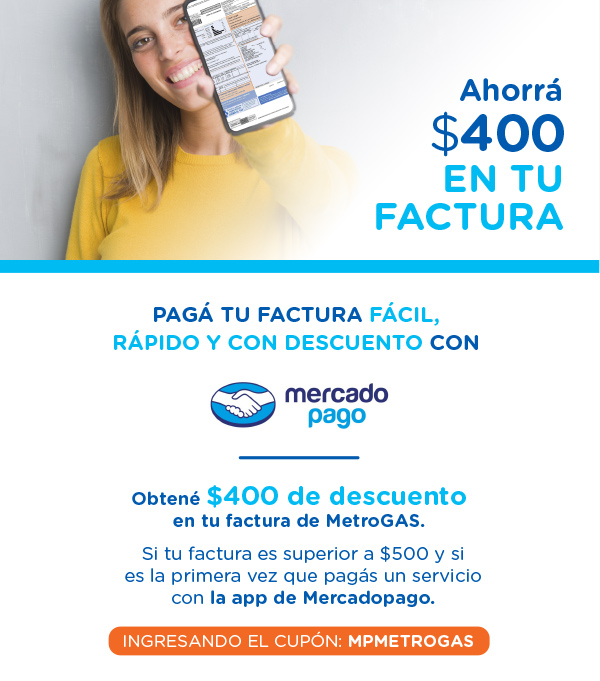 Ahorrá $400 EN TU FACTURA