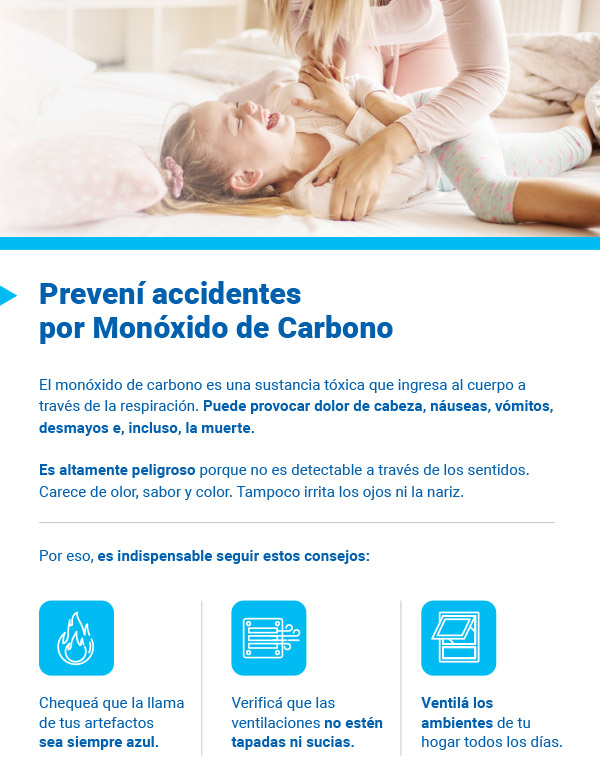 Prevení accidentes por Monóxido de Carbono 