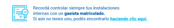 Recordá controlar siempre tus instalaciones
