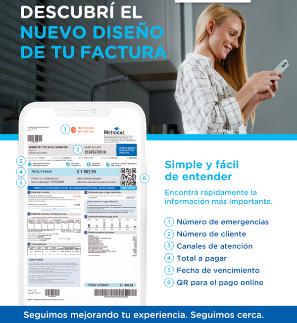 Descubrí el nuevo diseño de tu factura