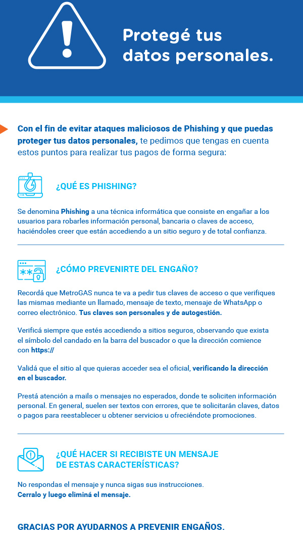 Protegé tus datos personales